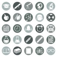 Vector Set of 25 School Icons N2