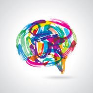 creative colorful speech bubbles