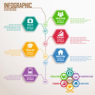 Hexagonal shape infographic elements N3