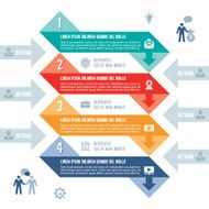 Infographic Business Concept for Presentation in Flat Design Style
