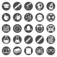 Vector Set of 25 School Icons N3