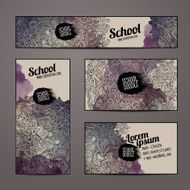 Corporate Identity school vector templates N2