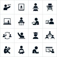 Teacher and Student Icons