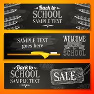 Set of banners with place for your text and sale