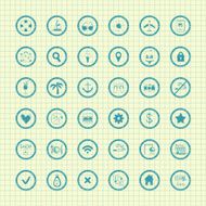 Collection of vector travel icons