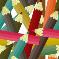 Pencils seamless pattern