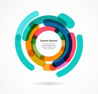 Abstract colorful background infographic