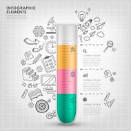 test tube vector illustration infographics