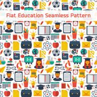 Flat education infographic background N4