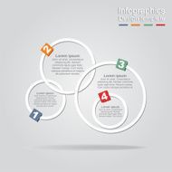 Infographic report template with frames and icons Vector N2