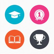 Graduation icons Education book symbol N2