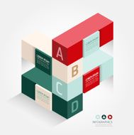 Modern Design template isometric style
