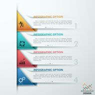 Modern infographic option banner N4