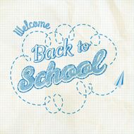 Back to School Calligraphic Design EPS 10