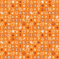 Seamless educational (back to school) pattern