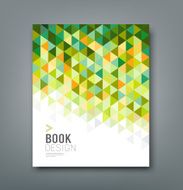 Cover report green triangle geometric pattern