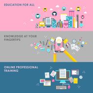 education concept in flat design