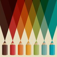Creative background with colored pencils N2