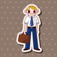 student cartoon theme elements