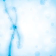 Abstract molecule blue background