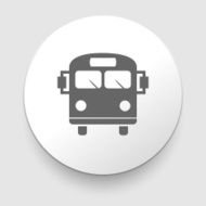 School Bus Icon with Color Variations N2
