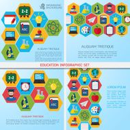 Flat education infographic background N6