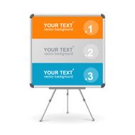 Vector colorful board Option banner