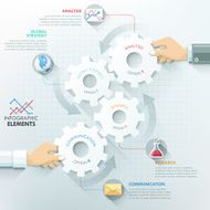Modern infographic option template N2