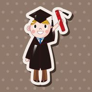 student cartoon theme elements vector eps