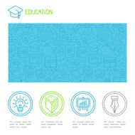 Vector educational design template