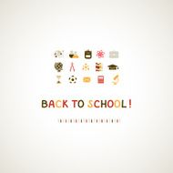 Back to school set and background N2