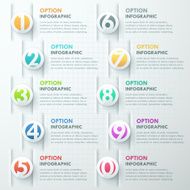 Modern infographics options banner N73