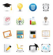 Smooth Silk Icon Set Higher Education