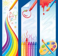 School Art Theme Banners