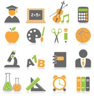 Education icons N75