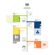 Infographic design time line template