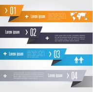 Abstract infographics number options template Vector illustrati N2