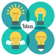 Set of idea lamps