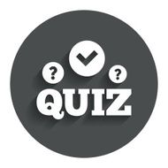 Quiz sign icon Questions and answers game