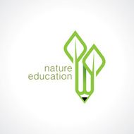 Abstract eco green shape nature concept