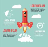 Vector flat start up illustration