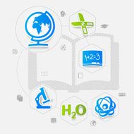 Education sticker infographic N2