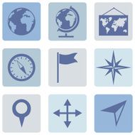 Vector Set of Geography Icons