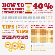 Flat Style Infographics Habits