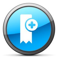 Bookmark icon on a round button - BrightSeries