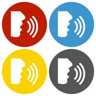 Speaking icon on circle buttons - CircleSeries
