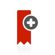 Bookmark icon on a white background - ColorSeries