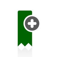 Bookmark icon on a white background - FreshSeries