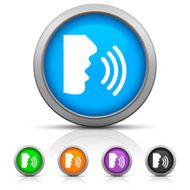 Speaking icon on round buttons - GlossSeries