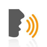 Speaking icon on a white background - ProSeries